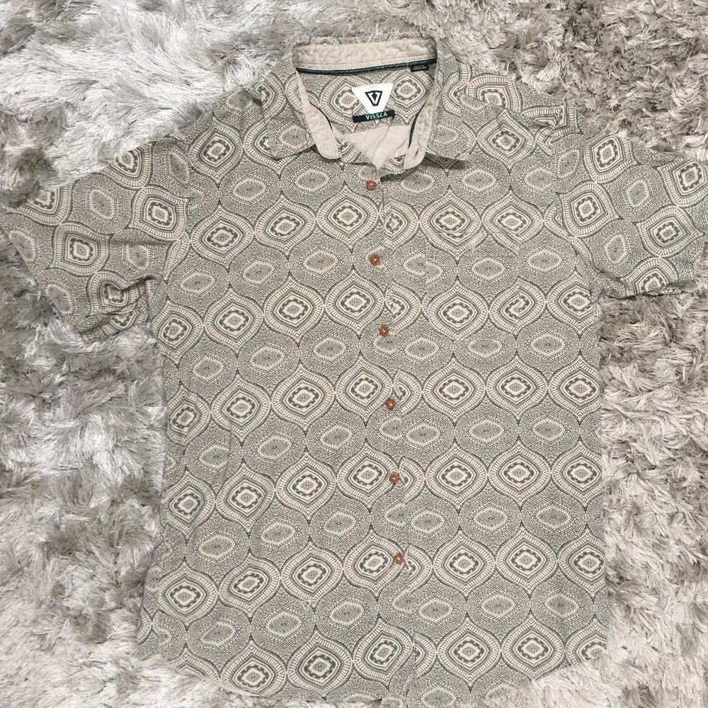 Mens Button-Down Short-Sleeve